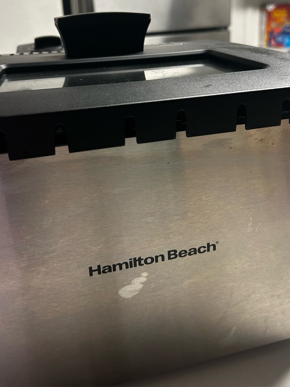 Hamilton Beach Stainless Steel Toaster with Black Accents